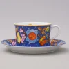Hot Pamono Marqueterie de Pierres d'Orient et d'Occident Café Au Lait Cup and Saucer from Hermès Paris, 1980s, Set of 2