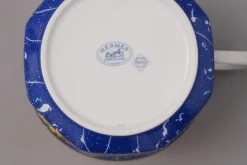Hot Pamono Marqueterie de Pierres d'Orient et d'Occident Café Au Lait Cup and Saucer from Hermès Paris, 1980s, Set of 2
