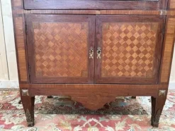 Pamono Marquetry Display Case in Wood><noscript><img width=