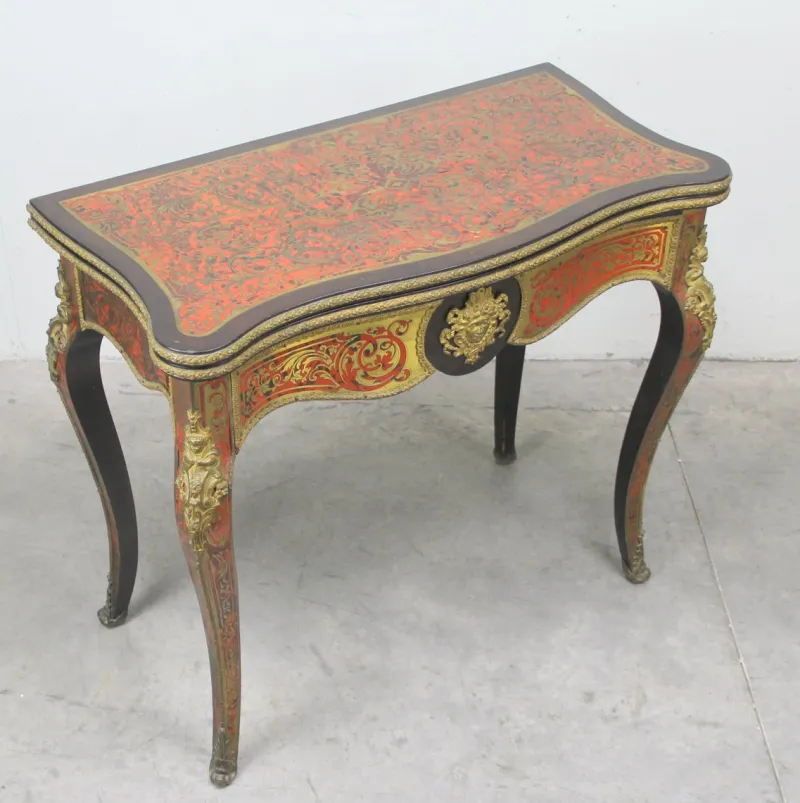Sale Pamono Marquetry Game Table