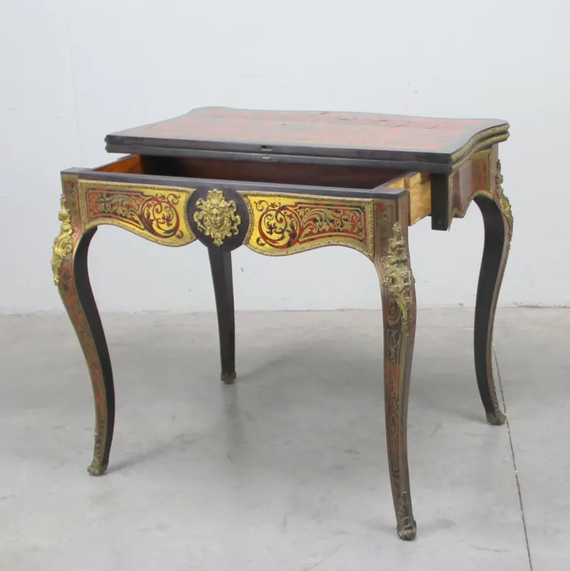Sale Pamono Marquetry Game Table