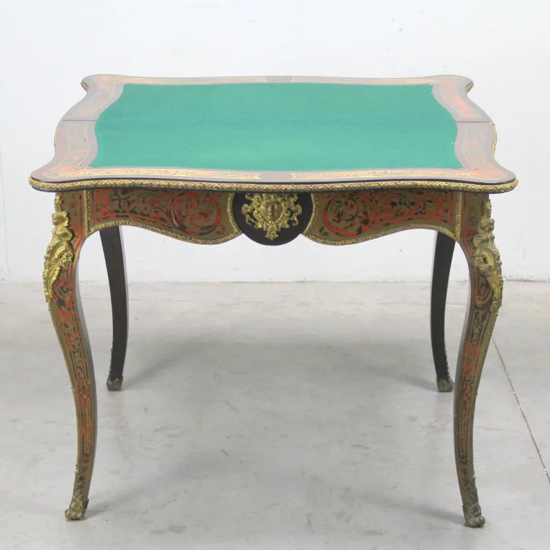 Sale Pamono Marquetry Game Table