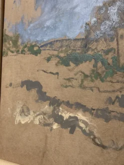 Online Pamono Marthe Orant, Breton Landscape, Watercolor and Gouache on Kraft Paper, Framed