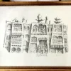 Pamono Massimo Campigli, The Palazzo Del Gran Can, 1959, Ink & Paper, Lithograph> Minimalist