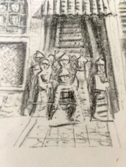 Pamono Massimo Campigli, The Palazzo Del Gran Can, 1959, Ink & Paper, Lithograph><noscript><img width=
