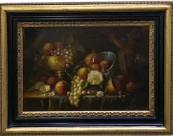Pamono Massimo Reggiani, Italian Still Life, 2007, Oil on Canvas, Framed> Old Masters