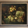 Pamono Massimo Reggiani, Italian Still Life, 2005, Oil on Canvas, Framed> Old Masters