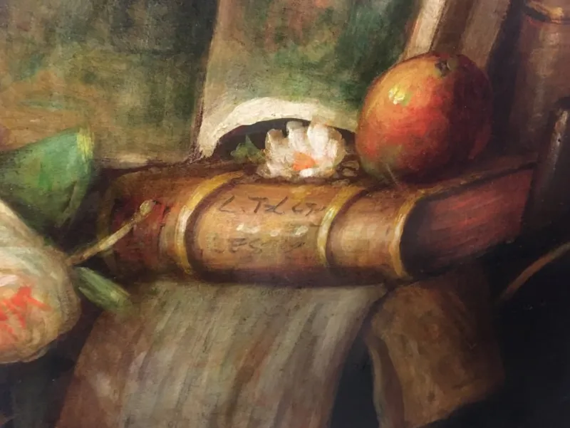 Pamono Massimo Reggiani, Italian Still Life, 2005, Oil on Canvas, Framed> Old Masters
