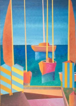 Sale Pamono Massimo Sonnino, Marine, Oil Painting, 1998