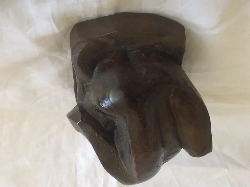 Pamono Masson, Crouching Woman Sculpture, 2000s, Bronze> Sculpture