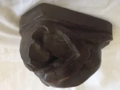 Pamono Masson, Crouching Woman Sculpture, 2000s, Bronze><noscript><img width=