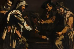 Best Pamono Master of the Flagellation of Cesena, The Morra Players, 1620, Oil on Canvas, Framed