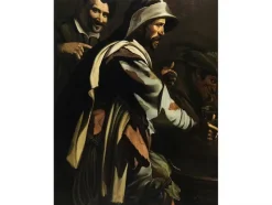 Best Pamono Master of the Flagellation of Cesena, The Morra Players, 1620, Oil on Canvas, Framed