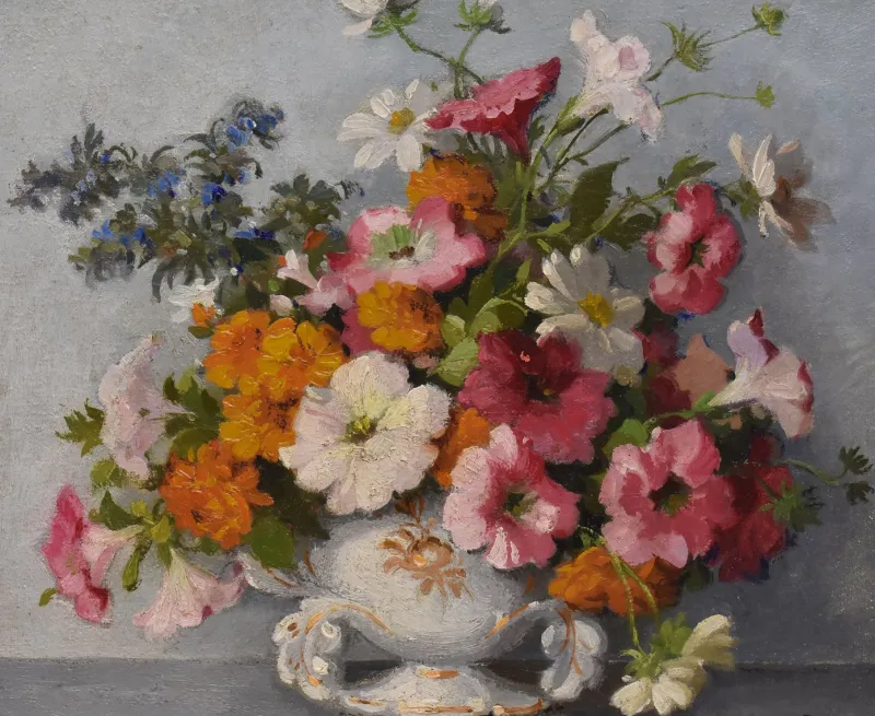 Pamono Maurice Alfred Decamps, Art Deco Still Life, 1920s-1940s, Oil on Canvas> Art Deco