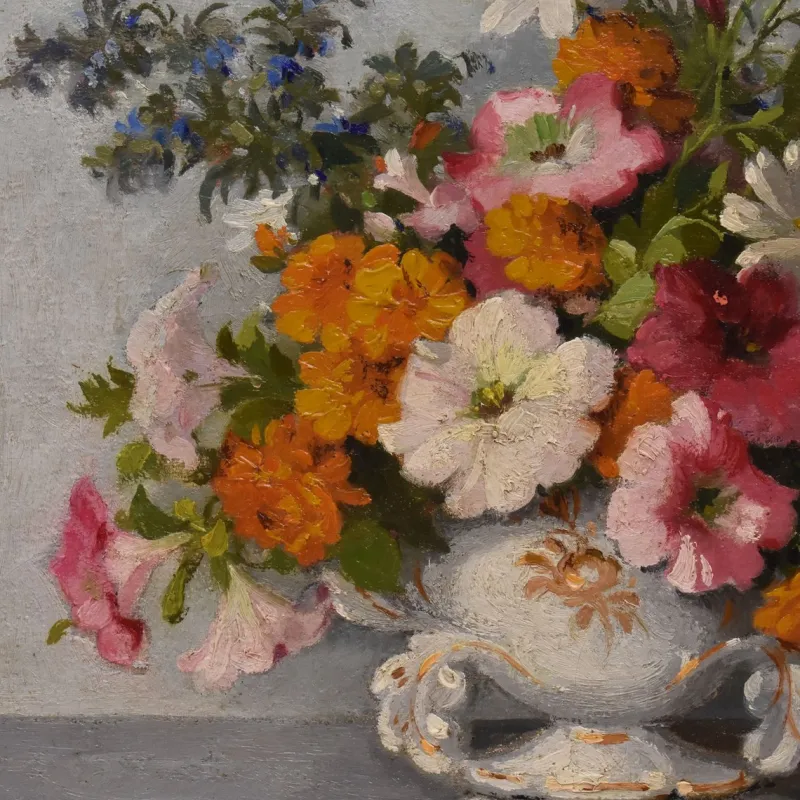 Pamono Maurice Alfred Decamps, Art Deco Still Life, 1920s-1940s, Oil on Canvas> Art Deco