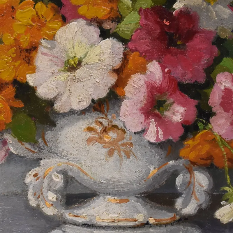 Pamono Maurice Alfred Decamps, Art Deco Still Life, 1920s-1940s, Oil on Canvas> Art Deco