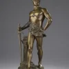 Hot Pamono Maurice Constant, Sculpture of Man, 1900s, Bronze
