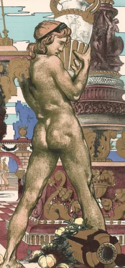 Pamono Maurice Desvallières, Porteur d'Amphore, 1898, Original Lithograph><noscript><img width=