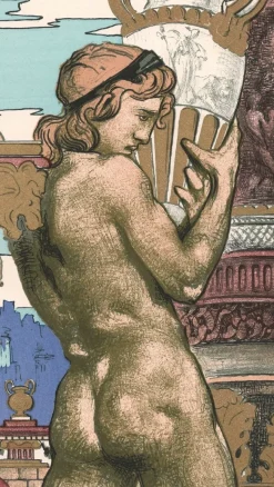 Pamono Maurice Desvallières, Porteur d'Amphore, 1898, Original Lithograph><noscript><img width=