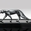 Pamono Maurice Font, Panther Sculpture, 1920s, Metal on Marble Base> Art Deco