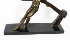 Pamono Maurice Guiraud-Rivière, Art Deco Figure of a Riverman, 1920s, Bronze><noscript><img width=