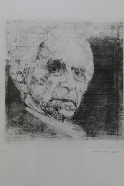 Sale Pamono Maurizio Bini, Maurizio Bini, Etching on Paper, 1960s, Etching, Framed
