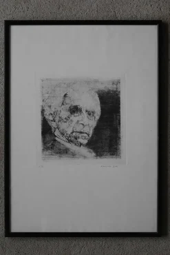 Sale Pamono Maurizio Bini, Maurizio Bini, Etching on Paper, 1960s, Etching, Framed
