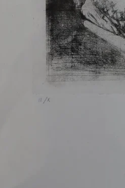 Sale Pamono Maurizio Bini, Maurizio Bini, Etching on Paper, 1960s, Etching, Framed