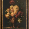 Pamono Maximilian Ciccone, Italian Still Life of Flowers, Oil on Canvas, Framed> Old Masters