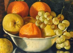 Pamono Maximilian Ciccone, Italian Still Life of Flowers & Fruit, Oil on Canvas, Framed><noscript><img width=