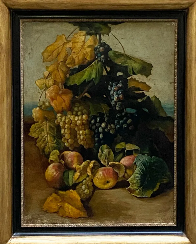 Pamono Maximilian Ciccone, Italian Still Life, Oil on Canvas, Framed> Old Masters