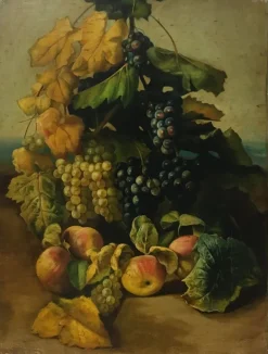 Pamono Maximilian Ciccone, Italian Still Life, Oil on Canvas, Framed> Old Masters