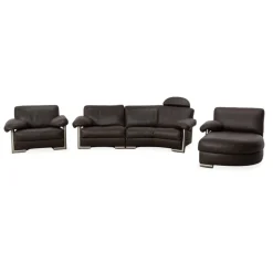 Pamono Medea Leather Sofa Set from Artanova, Set of 3> Living Room Sets
