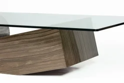 New Pamono Medes Coffee Table in Wenge Marble and Devastated Iron Metal and Glass by Joaquín Moll for Meddel