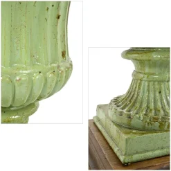 Pamono Medici Cast Iron Vases with Green Patina, Set of 2><noscript><img width=