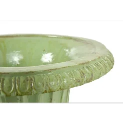 Pamono Medici Cast Iron Vases with Green Patina, Set of 2><noscript><img width=