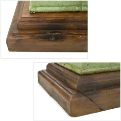 Pamono Medici Cast Iron Vases with Green Patina, Set of 2><noscript><img width=