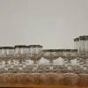 New Pamono Medici Glasses in Crystal and Platinum, Set of 24