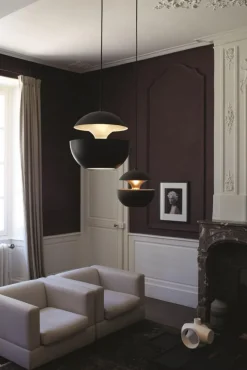 New Pamono Medium Here Comes the Sun Black and White Pendant Lamp by Bertrand Balas