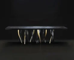 Discount Pamono Medium Il Pezzo 8 Black Table by Il Pezzo Mancante