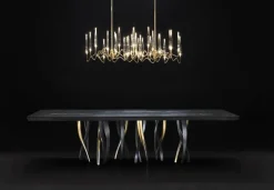 Discount Pamono Medium Il Pezzo 8 Black Table by Il Pezzo Mancante