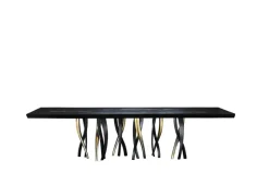 Discount Pamono Medium Il Pezzo 8 Black Table by Il Pezzo Mancante