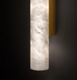 Pamono Medium Kendō Sconce 1 in Brushed Brass by Alabastro Italiano