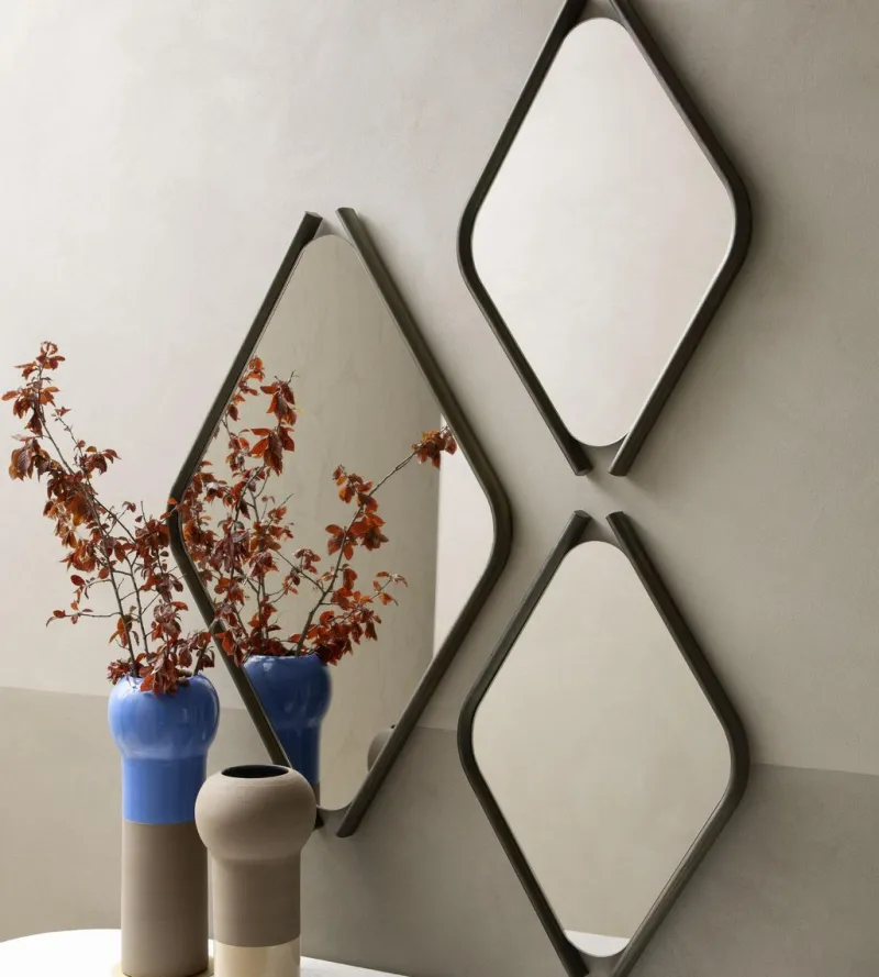 Pamono Medium Laguna Oak Wood Eye Mirror by Morica Design> Mirrors