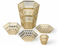 Pamono Medium Tip Top Paper Basket by R. Hutten for Ghidini 1961> Trunks, Crates & Baskets