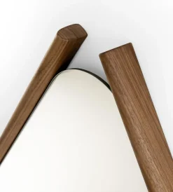 Hot Pamono Medium Walnut Wood Eye Mirror by Morica Design