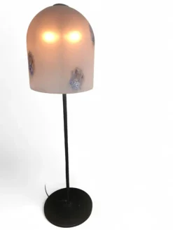 Pamono Medusa Floor Lamp in Murano Glass and Black Metal attributed to Alfredo Barbini, 1960s> Floor Lamps