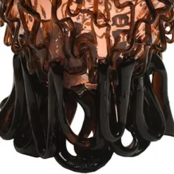Pamono Medusa Vase in Clear Pink and Clear Brown by Gaetano Pesce for Fish Design><noscript><img width=
