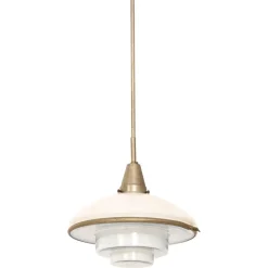 New Pamono Megaphos Hanging Lamp in Nickel Plated Metal by C.F. Otto Müller, 1932