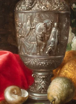 Pamono Meiffren Conte or Comte, Still Lifes with Jugs and Shell, Oil on Canvases, 17th Century, Framed, Set of 2><noscript><img width=